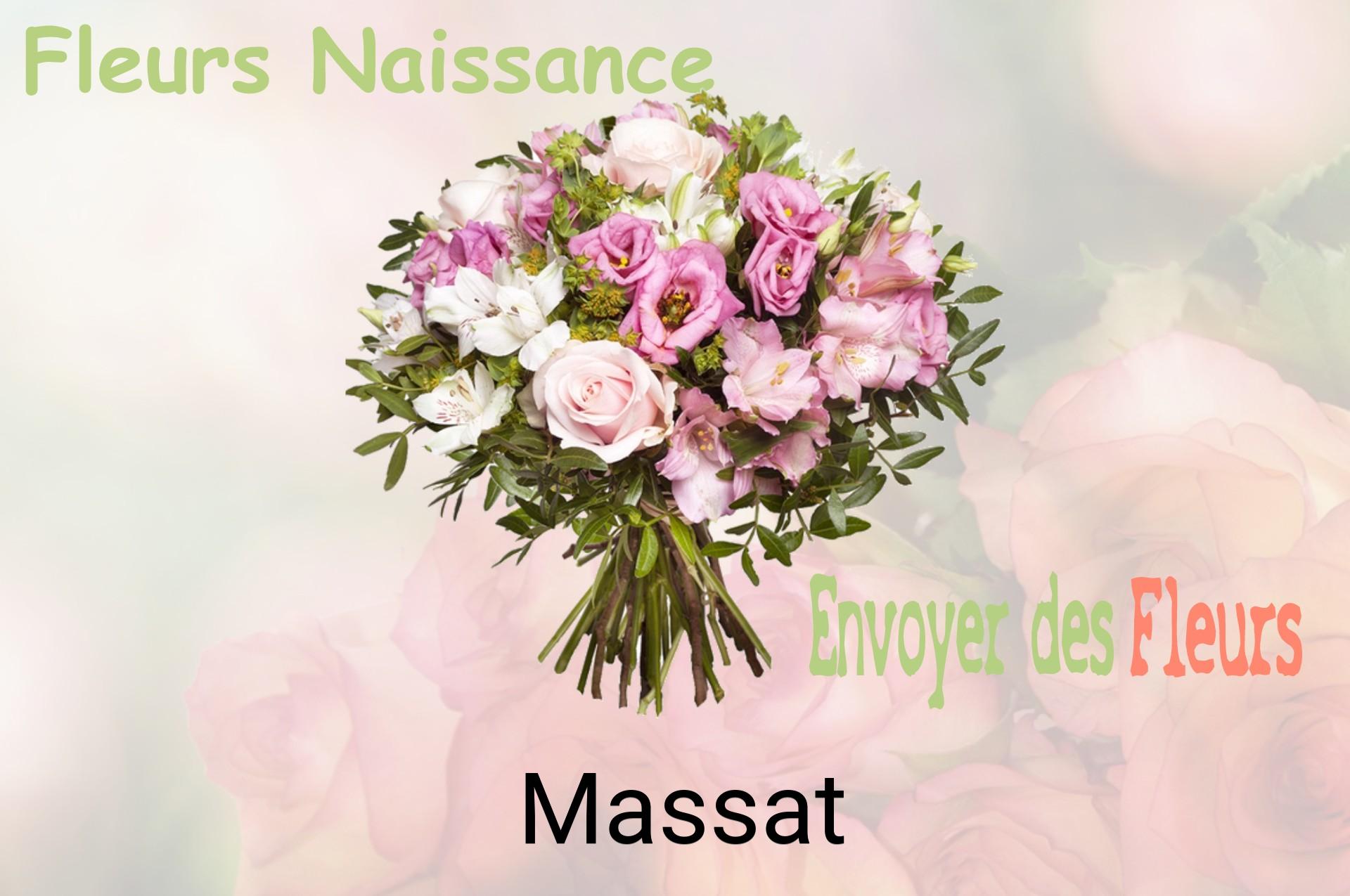 Bouquet de fleurs de naissance livré à Massat